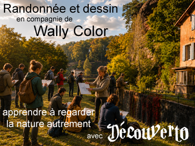 Randonnée et dessin dans la vallée des éclusiers